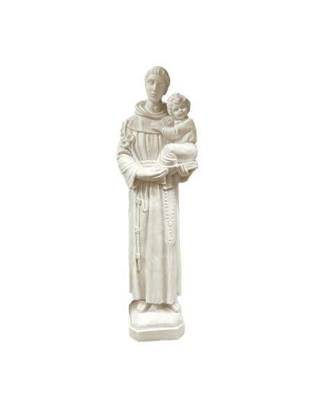 San Antonio 33Cm Blanco Resina Marmol