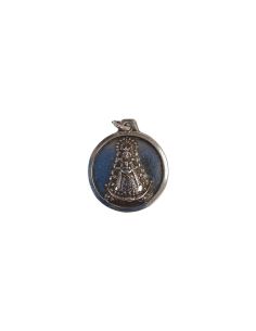 Medalla V. Rocío Metal Plata 5µm 22mm redonda
