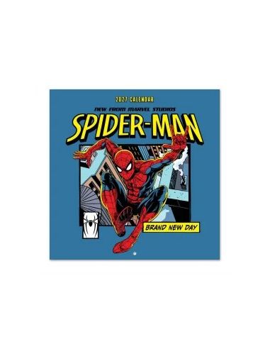 Calendario Anual 2027 Erik Pared Spiderman Brand 30x30 cm
