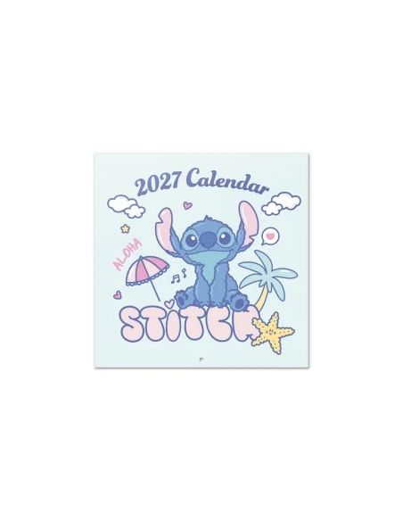 Calendario Anual 2027 Erik Pared Disney Stitch 30x30 cm