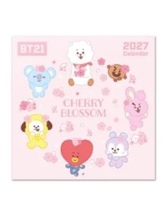 Calendario Anual 2027 Erik Pared BT21 30x30 cm