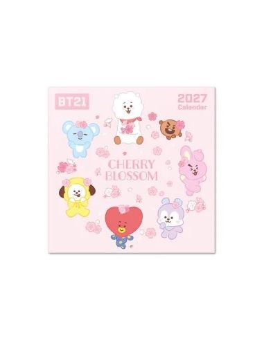 Calendario Anual 2027 Erik Pared BT21 30x30 cm