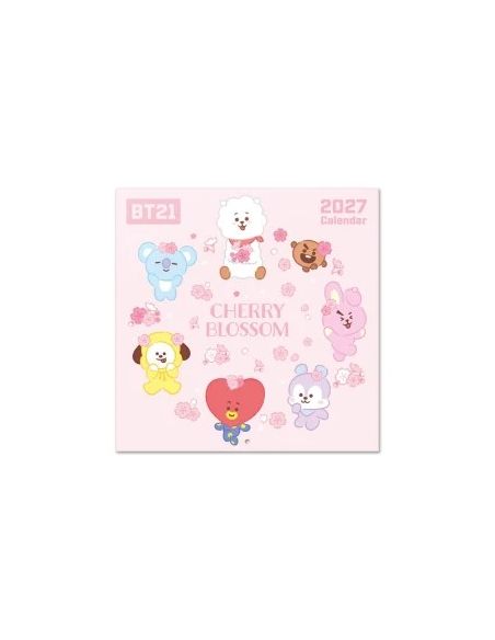Calendario Anual 2027 Erik Pared BT21 30x30 cm