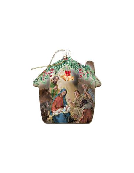 Nacimiento Colgante 8,5X9Cm Madera Cabaña Nº2