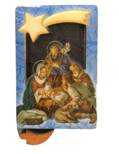 Repie Bidimen. Iman Madera  Oro 4X6Cm Nacimiento 96