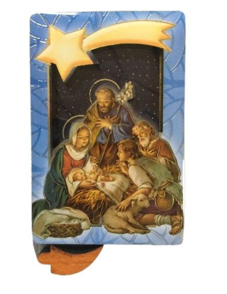 Repie Bidimen. Iman Madera  Oro 4X6Cm Nacimiento 96
