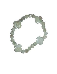 Brazalete Madreperla Cruz Px Corazones