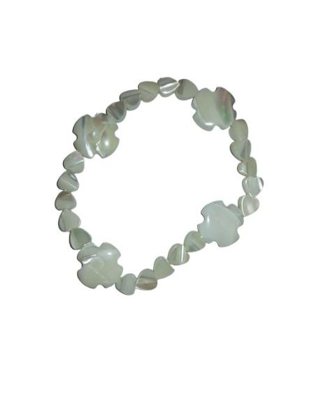 Brazalete Madreperla Cruz Px Corazones