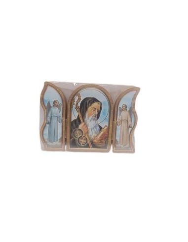 Triptico Madera Oro 6X9Cm San Benito 572-185