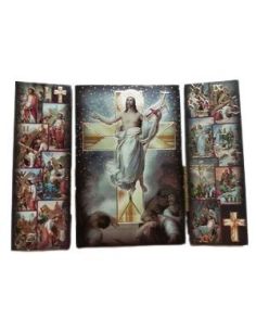 Triptico Madera 6X9Cm Via Crucis