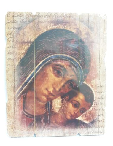 Tabla Vintage 23X19Cm Virgen Del Camino (12)