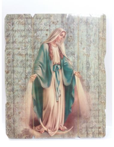 Tabla Vintage 35,5X28,5Cm Milagrosa (6)