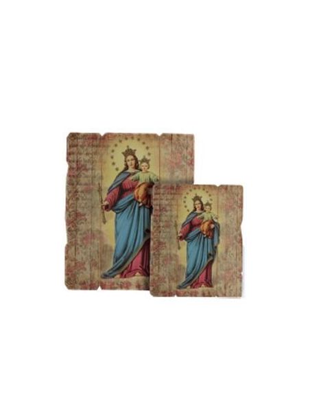 Tabla Vintage 35,5X28,5Cm Maria Auxiliadora (6)