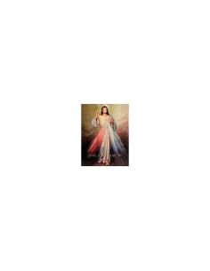 Tabla Madera Oro 18,5X25Cm Jesus Misericordioso En Español