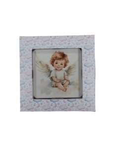 Repie Madera Relieve 10X10 C/Caja Angel Nube