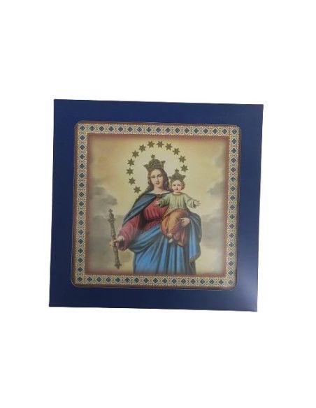 Azulejo En Relieve 20X20Cm Con Caja María Auxiliadora