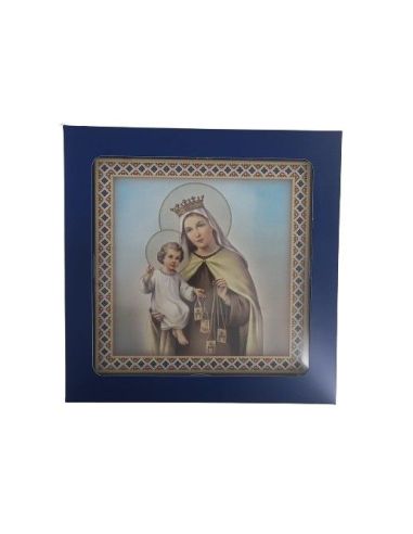 Azulejo En Relieve 20X20Cm Con Caja Virgen Del Carmen