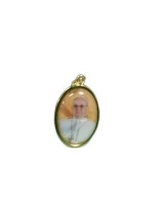 Medalla  Dorada   Papa Francisco+S.Francisco