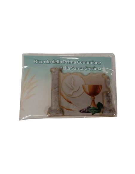 Repie-Iman Resina Comunion Confirmacion 80X55Mm