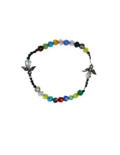 Brazalete Cristal Colores Dos Med. Angeles
