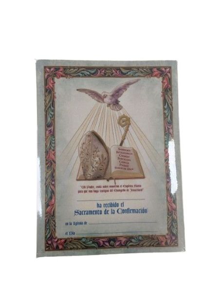 Diploma Pergamino 24X18Cm Confirmacion 171-94