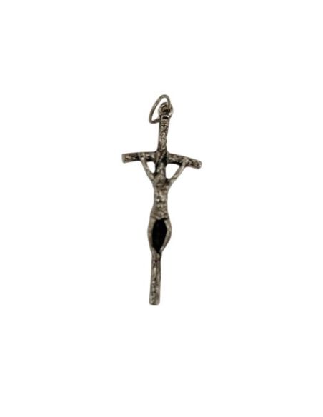 Cruz Metal Pastoral Colgar 40X10Mm