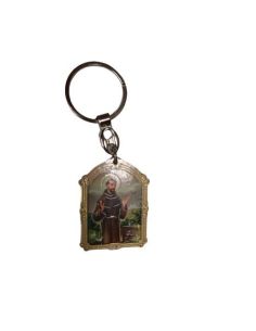 Llavero Madera Oro 7X9X0,5Cm San Francisco