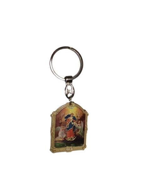 Llavero Madera Oro 7X9X0,5Cm Virgen Desatanudos