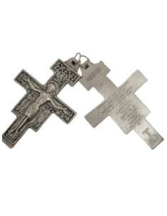 Cruz Metal Doble Cara San Damian 58Mm C/ Anilla