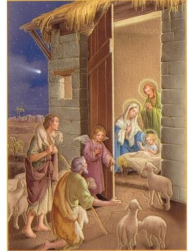 Cartel 49X68  614 Cr 63 Nacimiento Pastores
