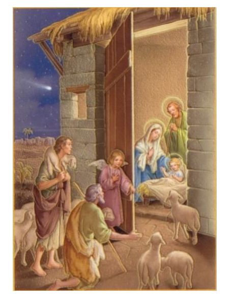 Cartel 49X68  614 Cr 63 Nacimiento Pastores