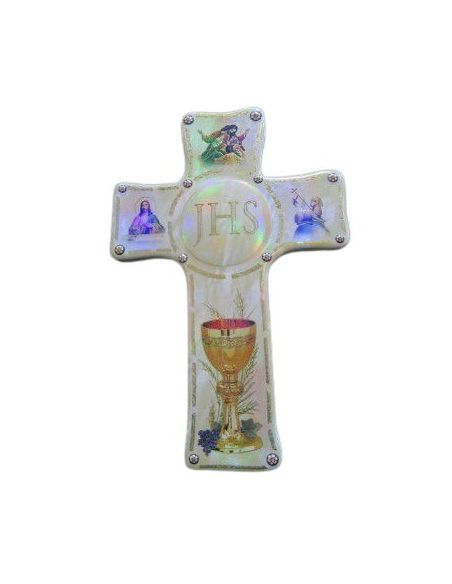Cruz Comunion 20X15 Lacada