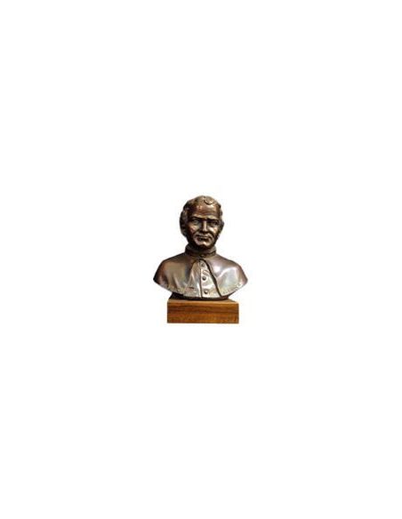Busto D.Bosco 20 Cm Bronce Base De Madera