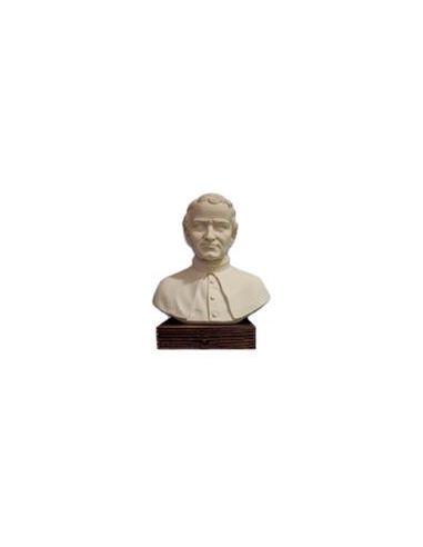 Busto D.Bosco Marmolina 20Cm Base Madera