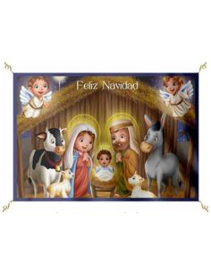 Balconera Nacimiento Infantil Navidad 100X70Cm 225Grs.