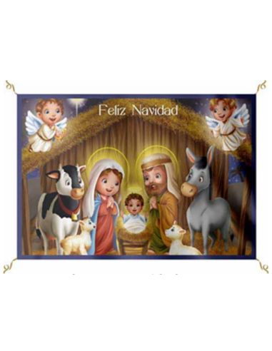 Balconera Nacimiento Infantil Navidad 100X70Cm 225Grs.