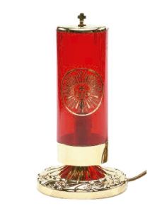 302 Lampara Santisimo Electrica 220V  Ø14X27 Cm.