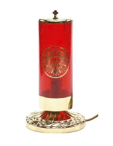 302 Lampara Santisimo Electrica 220V  Ø14X27 Cm.