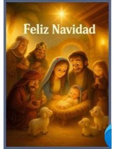 Balconera Nacimiento Comic Adoración Reyes 100X70Cm 225Grs.