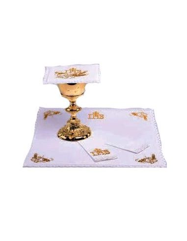 Juego Altar Uva Palia, Corporal Rigido, Purificador, Manutergio Uva 851/