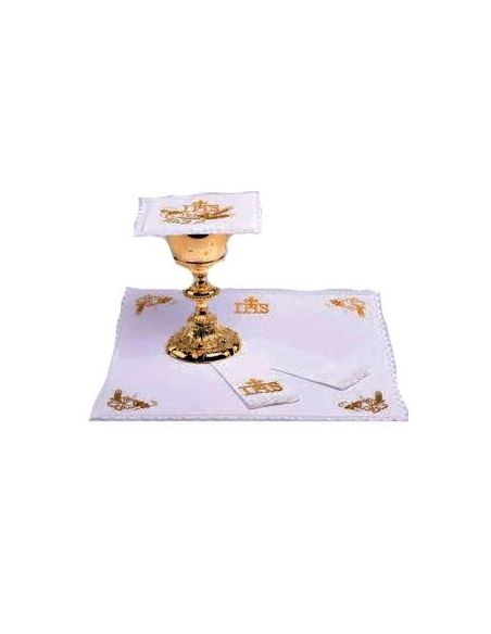 Juego Altar Uva Palia, Corporal Rigido, Purificador, Manutergio Uva 851/