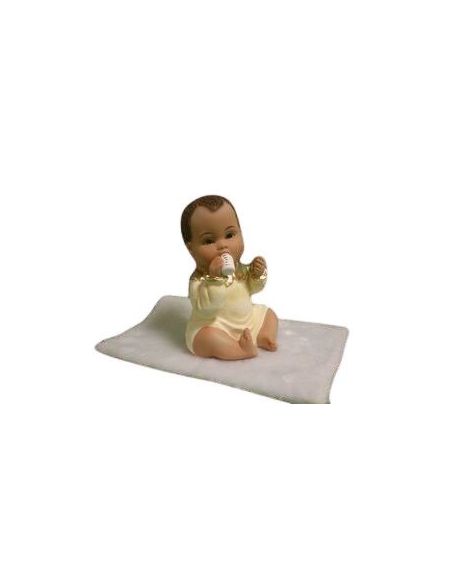 Niño Biberon 16 Cm Vestido Crema