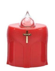 2297 Lámpara Lumino Elettronico Votivo A Batterie Ø 8 X 10.5 X 6 Cm.