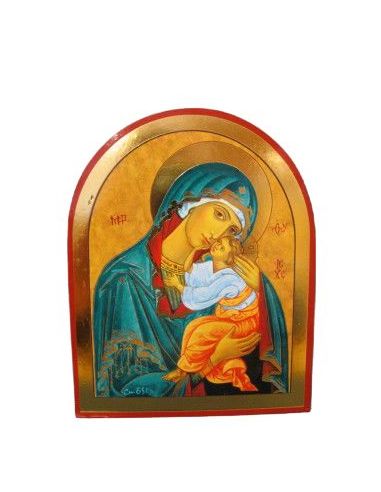 Icono  8X10 Virgen Monastirski Manto Azul