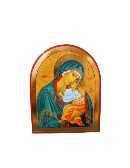 Icono  8X10 Virgen Monastirski Manto Azul