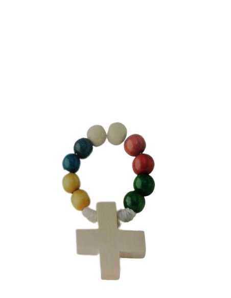 Rosario Misionero Dedo Madera