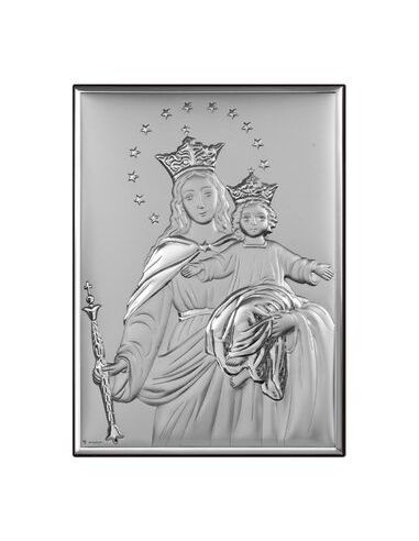 Cuadro Madera Plata 19X26Cm Maria Auxiliadora 2891