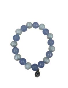 Brazalete Plast. Efecto Plata V. Carmen Malva