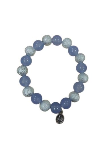 Brazalete Plast. Efecto Plata V. Carmen Malva