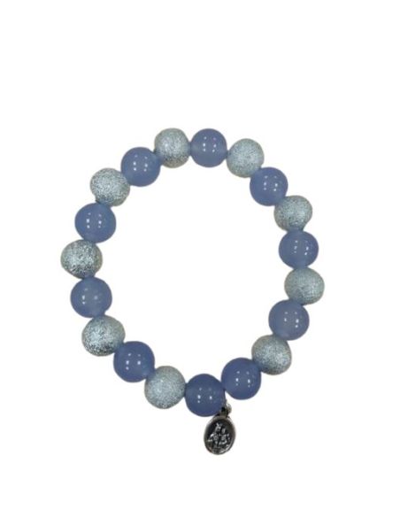 Brazalete Plast. Efecto Plata V. Carmen Malva